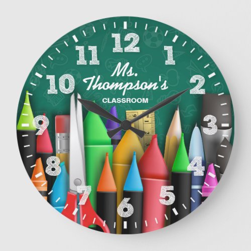 Teachers Classroom Personalizable Clock