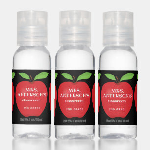 Teacher's Classroom Red Apple Hand Sanitizer
