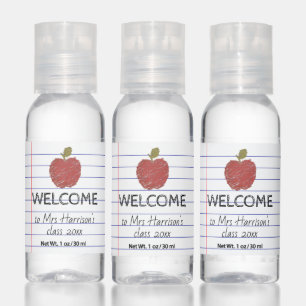 Teacher's Classroom Welcome Back to School Hand Sanitizer