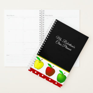 Teachers colorful Apples Daily Planner