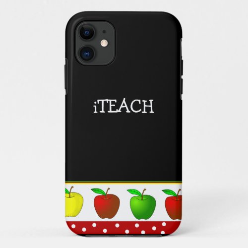 Teachers Colorful Apples iPhone 5 Case
