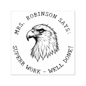 Teachers Create Your Own Bald Eagle Superb Work Self-inking Stamp
