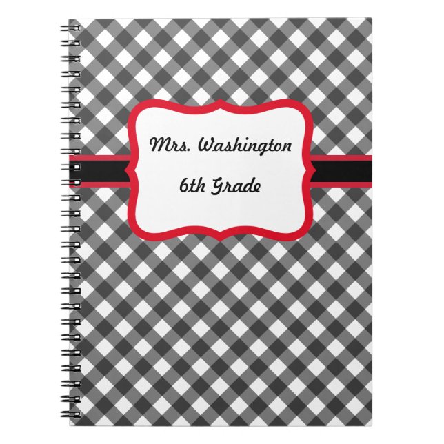 Teacher's Custom Class Notebook Gift (Front)