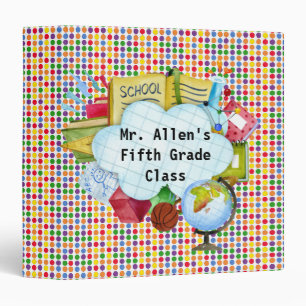 Teachers Custom School 3 Ring Binder