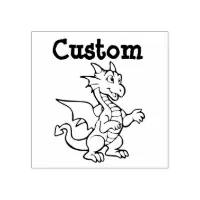 Teacher's customizable stamp - Cartoon Dragon
