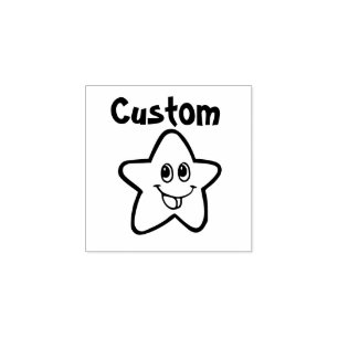 Teacher's customizable stamp - Cartoon Star