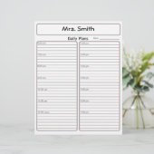Teacher's Daily Planner (Standing Front)