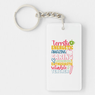 Teacher's Day Amazing Caring Teacher Keychain