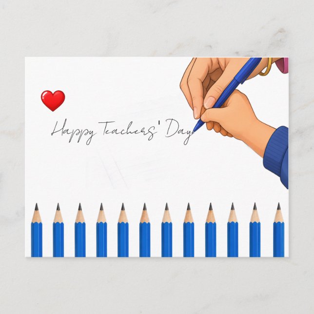 Teachers' Day Appreciation Postcard (Front)