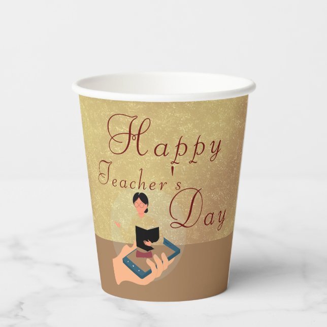 Teacher's day paper cups (Back)
