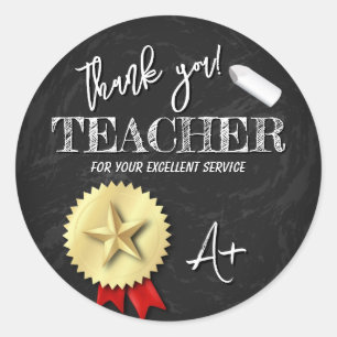 Teachers Day   Teacher Appreciation Classic Round Sticker