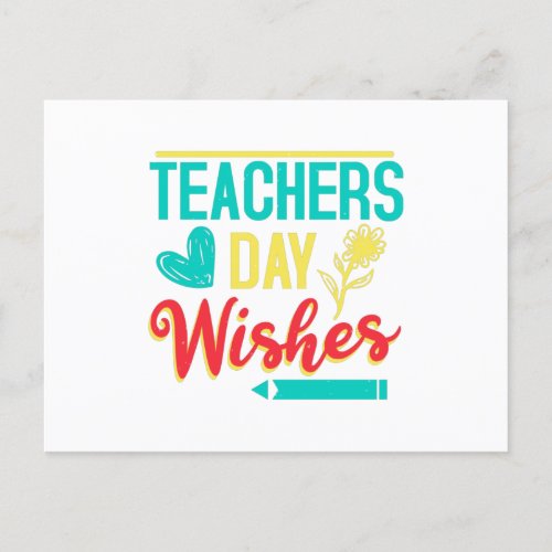 Teachers Day Wishes Postcard