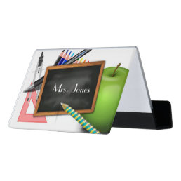 Teacher&#39;s Desk Business Card Holder