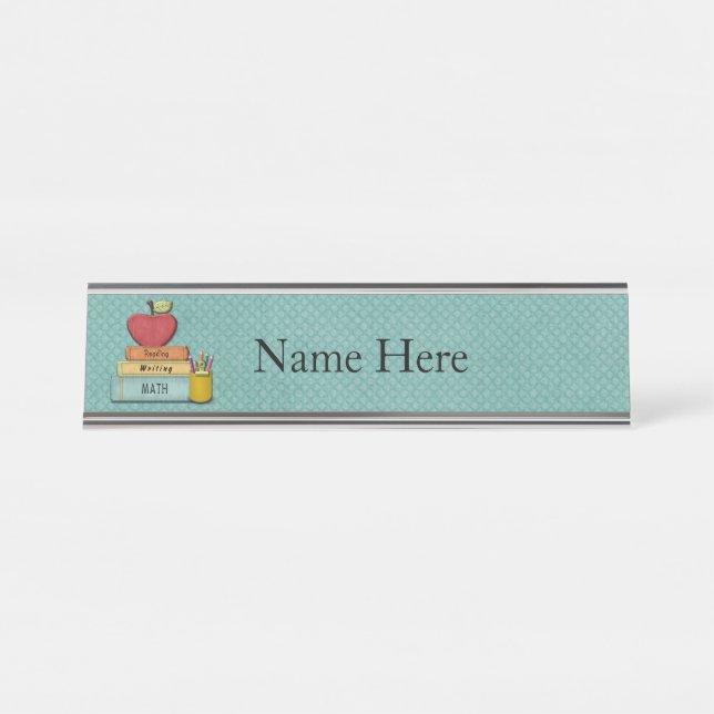 Teachers Desk Name Plate (Front)