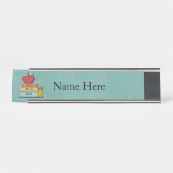 Teachers Desk Name Plate | Zazzle