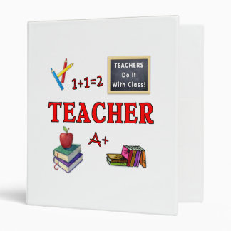 Teachers Do It With Class 3 Ring Binder