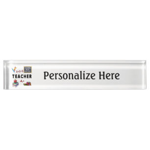 Teachers Do It With Class Desk Name Plate