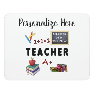 Teachers Personalized Signs and Art