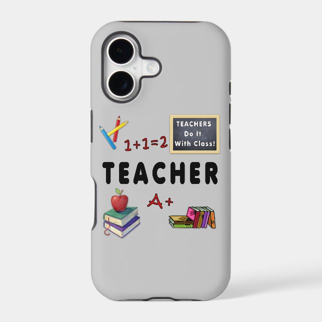 Teachers Do It With Class Iphone Case (Back)