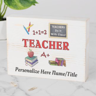 Teacher Personalized Signs and Art