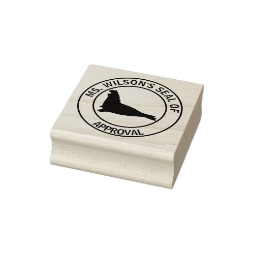Teachers Elephant Seal of Approval Rubber Stamp