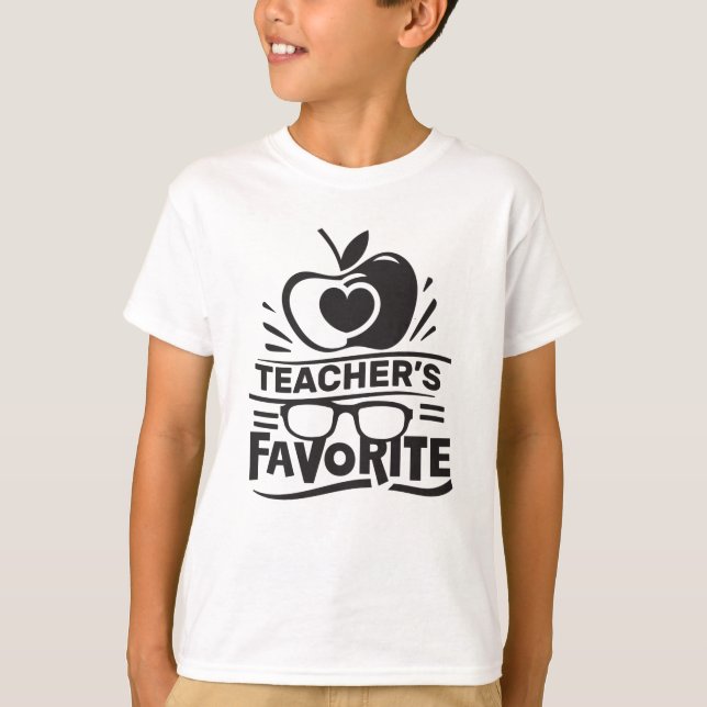 Teacher's Favorite Student Cool School T-Shirt (Front)