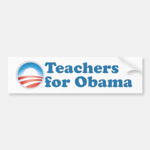 Teachers for Obama Bumper Sticker