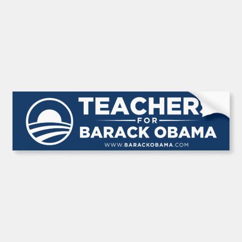 Teachers for Obama Bumper Sticker