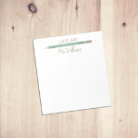 Teachers Gift Custom Illustrated Pencil  Notepad<br><div class="desc">My Teachers Gift Custom Illustrated Pencil Notepad makes a great gift for Your favorite teacher. Personalize with a name for a unique gift. Teachers note pads make great holiday or end of the year gifts. Design features my own illustration of a pencil. Other Color options available.</div>