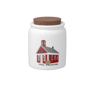 Teacher's Gift One Room Schoolhouse Candy Jar