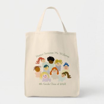 Teachers Gift Personalized Tote Bag From Students by PartyPrep at Zazzle