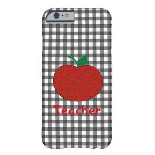 Teachers Gingham Apple iPhone 6 case