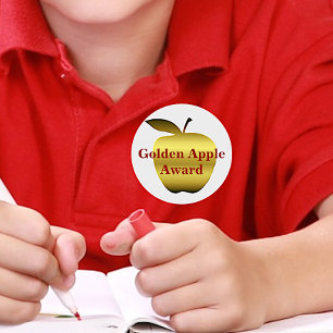 Teacher's Golden Apple Award Stickers