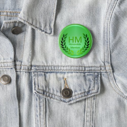 Teachers Green Honorable Mention Award Button