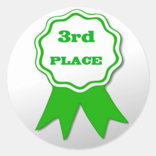 Teacher's Green Ribbon Award Stickers