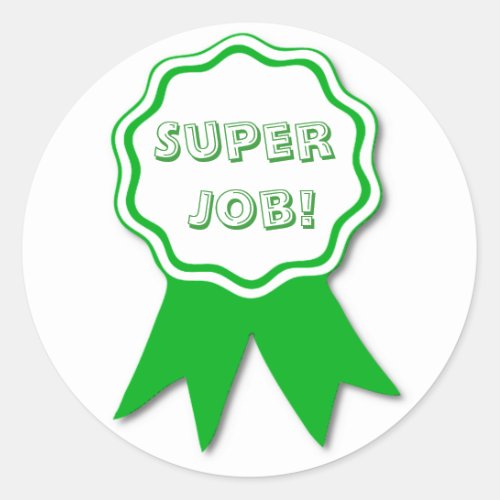 Teachers Green Ribbon Reward Stickers