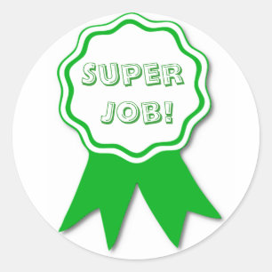 Teacher's Green Ribbon Reward Stickers