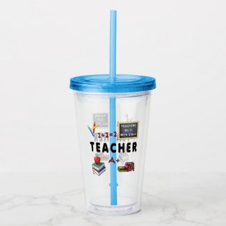 Personalized Teacher Drinkware, Mugs and Cups