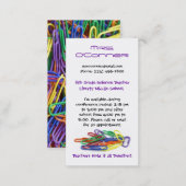 Teachers Hold it Together Paperclips Info Business Card (Front/Back)