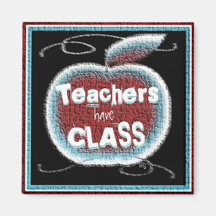 Teachers Humorous Apple Magnet