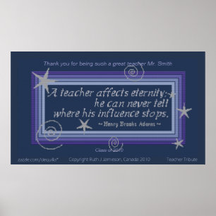 TEACHER'S INFLUENCE POSTER