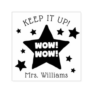 Teachers Inspirational Stamp Wow Keep it up