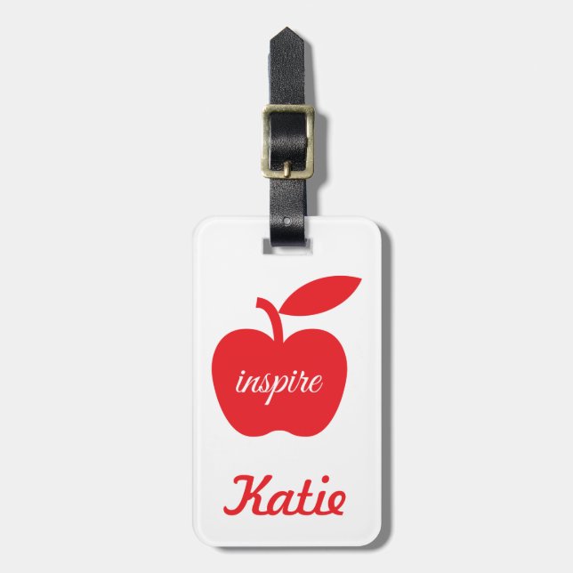 Teachers Inspire Luggage Tag (Front Vertical)