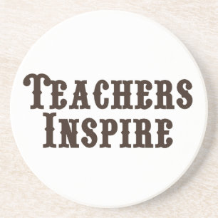 Teachers Inspire Sandstone Coaster
