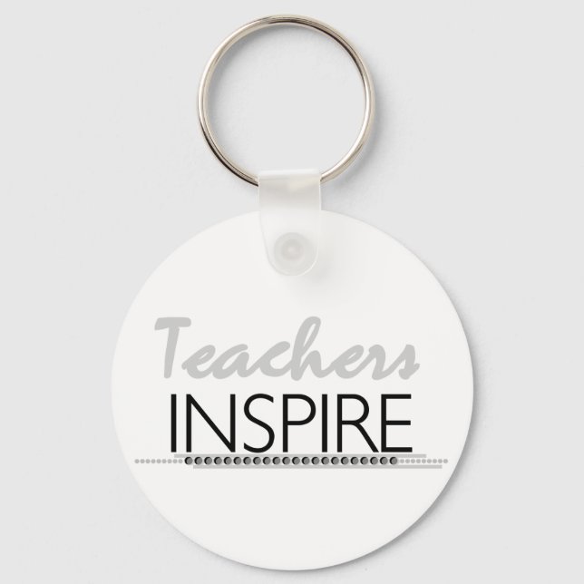 Teachers Inspire Tshirts and Gifts Keychain (Front)
