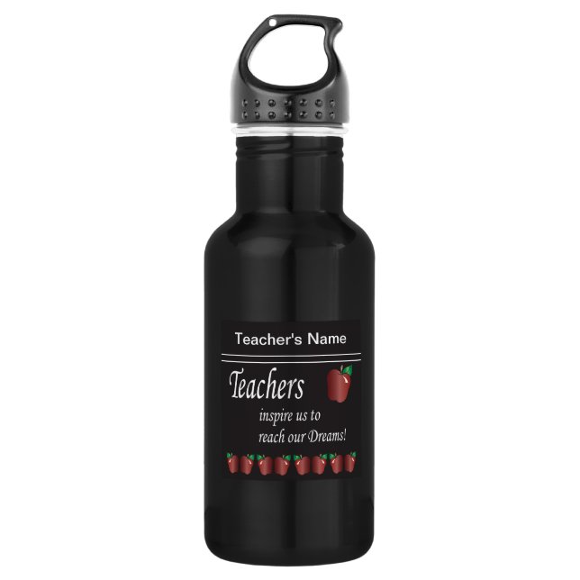Teachers Inspire Us | Teacher Water Bottle (Front)