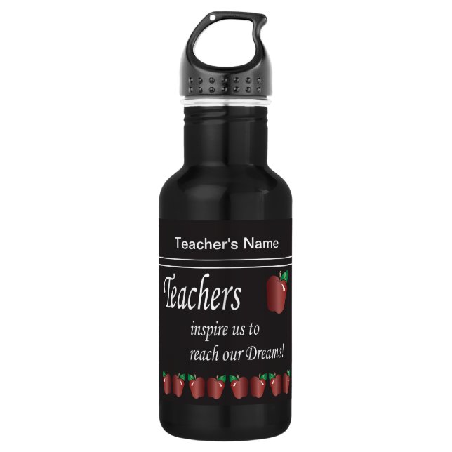 Teachers Inspire Us | Teacher Water Bottle (Front)