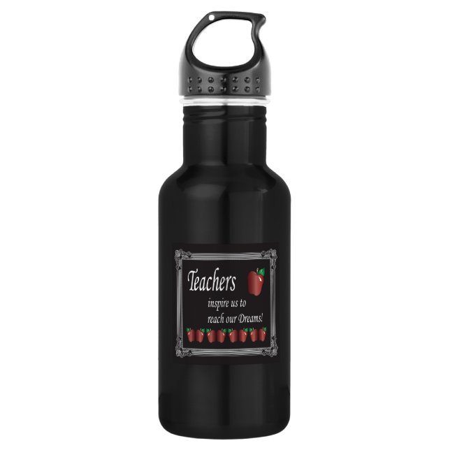 Teachers Inspire Us | Teacher Water Bottle (Front)
