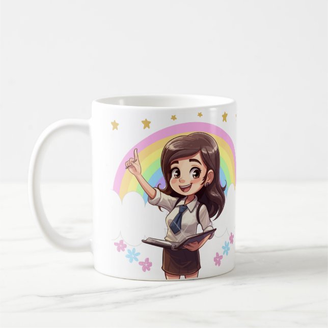 Teacher's Kawaii Coffee Cup (Left)