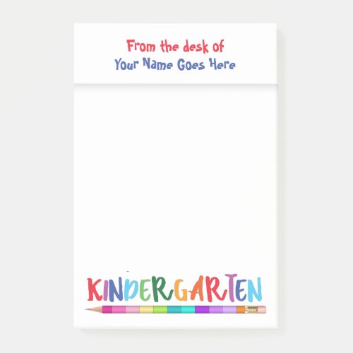 Teachers kindergarten desktop name pencil DIY Post_it Notes